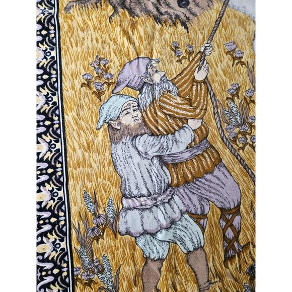 Vintage Unicorn A.T.C New York Tapestry Wall Hanging 40x56, Fantasy, MCM 1970s - Picture 2 of 8